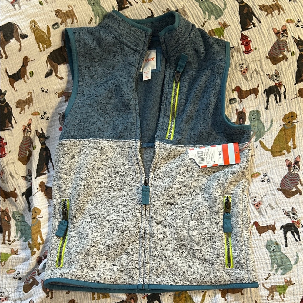 Cat & Jack Blue and Gray Kids' Vest